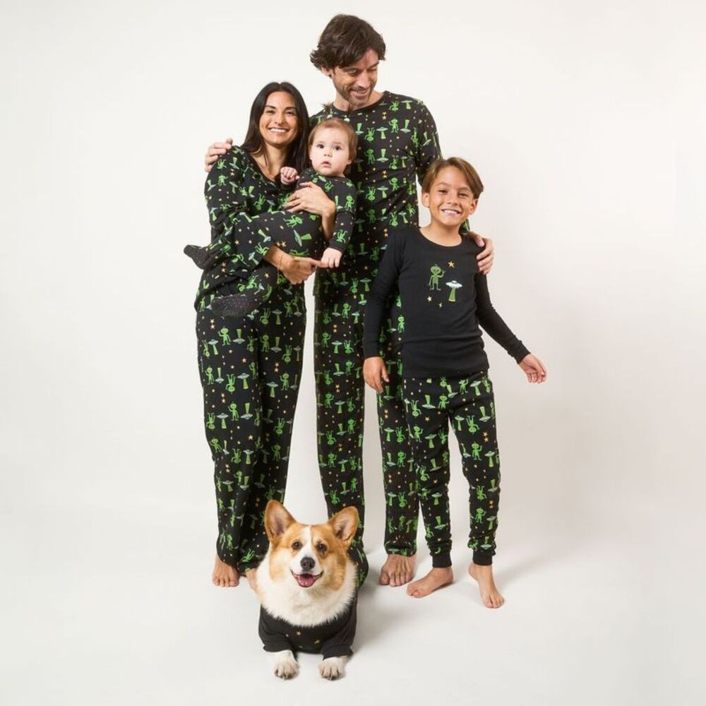 Leveret Two Piece Cotton Halloween Pajamas Alien 8